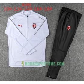 AC Milan Dziecięcy Komplet Bluzy Treningowe Biały 2018/19